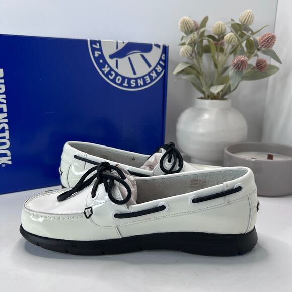 Birkenstock Tennessee Patent Leather Loafer Regular Fit Women's 5/EU 36 NWB FLAW - Picture 4 of 10